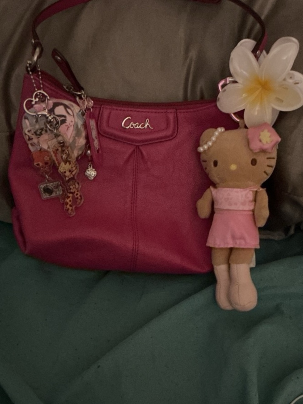 Coach pink shoulder bag